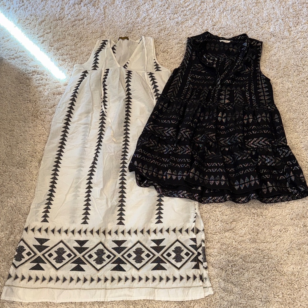 Bundle Women’s Black Aztec Print Sleeveless Dresses size M